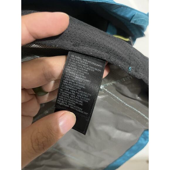 THE NORTH FACE Size S Nylon Hyvent Hooded Tibbedee Flamenco Blue Jacket EUC - Picture 11 of 12